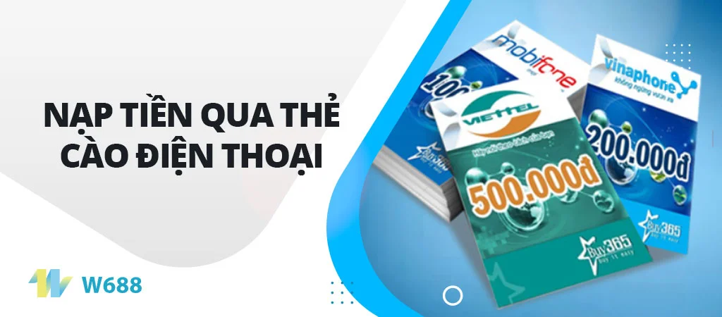 Nạp tiền qua thẻ cào điện thoại